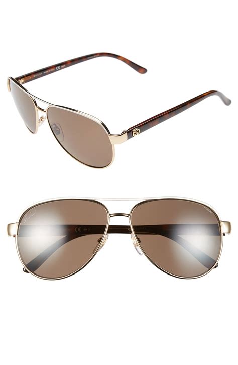 gucci acetate sunglasses replica|Gucci 58mm polarized aviator sunglasses.